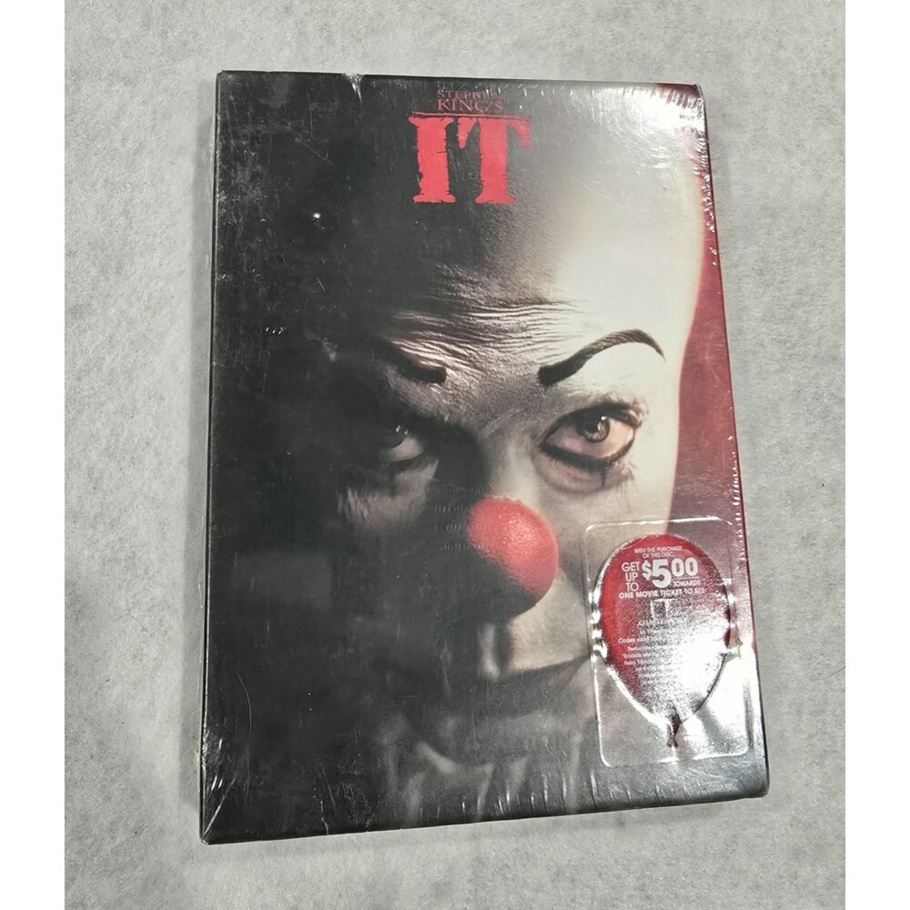 It DVD + Rare Limited Edition Slipcover Stephen King Pennywise Horror NEW SEALED